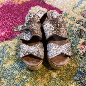 White & Brown Wedge Heels!